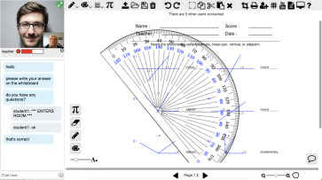Click to try demo Math tutoring conference room